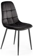 Krzesło tapicerowane K417 VELVET czarne HALMAR