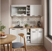 Kuchnia pojedyncza biały dom wiejski/biały 160x46x81.6 r-line