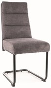 Krzesło tapicerowane BERRY BREGO ciemnoszare SIGNAL