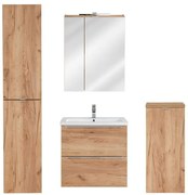 Zestaw podwieszanych szafek łazienkowych z umywalką 60 cm F3-T91