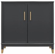 Czarna szafka 84x84 cm Westerleigh – CosmoLiving by Cosmopolitan