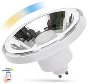 Żarówka GU10 LED12W biała -AR111, sterowana pilotem, kąt świecenia 45