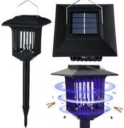 Lampa ogrodowa solarna LED owadobójcza J-22 Czarna
