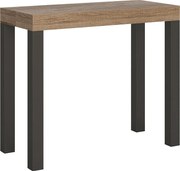 Konsola rozkładana 90x40/300 cm Everyday Dąb naturalny rama w kolorze Antracytu