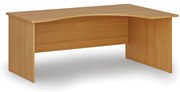 Ergonomiczne biurko PRIMO WOOD, 180x120 cm, prawe, buk