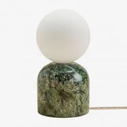 Lampa Stołowa Z Naturalnego Kamienia Tumkur Zielony Marmur Forest - Sklum