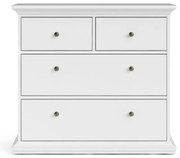 Biała niska komoda 96x87 cm Paris – Tvilum