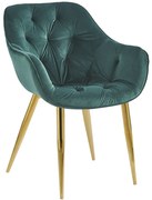 Krzeso Zandel w kolorze zotego aksamitu