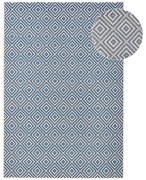 Niebieski dywan odpowiedni na zewnątrz NORTHRUGS Karo, 200x290 cm
