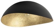 żyrandol natynkowy SOLARIS 1xE27/60W/230V czarno-złoty