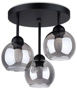 Lampa sufitowa z 3 kloszami na okrągłej podsufitce - 4X A158 C9-Z60