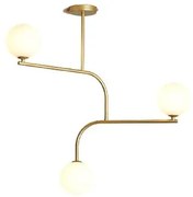 Lampa sufitowa w stylu Art. Deco – White Ball Cuba 3