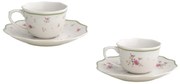 Białe porcelanowe filiżanki zestaw 2 szt. na espresso 90 ml Nonna Rosa – Brandani