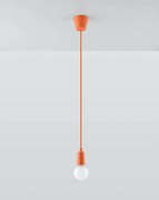 Lampa wisząca DIEGO 1 pomarańczowa SOLLUX  LIGHTING