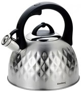 Srebrny czajnik z tłoczonym wzorem 3L D4-E46