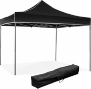 x 3 Czarna składana altana pokryta wodoodpornym PVC