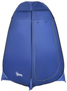 Outsunny Namiot toaletowy Pop-Up Łatwy montaż Niebieski 120x120x190cm Praktyczny i przestronny | Aosom PL