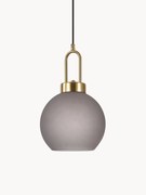 Lampa wisząca ze szklanym kloszem Luton