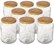 Orion Zestaw słoików z pokrywkami Miód mix 0,77 l, 8 szt.