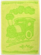 Ręcznik dziecięcy BEBE maszyna zielony 30x50 cm