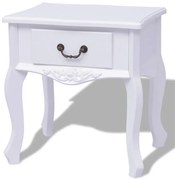 Biała szafka nocna do sypialni N1-G42