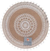 Podkładka pod talerz RENATA z juty, pompony, Ø 38 cm