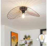 Brilagi - LED Przysufitowy żyrandol CERIA WIRE 1xE27/40W/230V 40x56 cm brąz