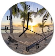 Zegar szklany okrągły Hamak