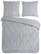 Szara pościel dwuosobowa z mikrowłókna 200x220 cm Pure Elegance – Good Morning
