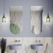 Lustro półowalne bez ramy oszlifowane obracalne bez podświetlenia ARCH | Różne rozmiary | Różne kolory szkła : Kolor tafli szkła - Brąz, Rozmiar - 60 x 120 cm