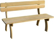 Drewniana ławka ogrodowa- brązowa P9-R89