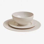 Zestaw Naczyń Z 12 Elementów Z Porcelany New Bone China Borela Biała - Sklum