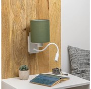 Brilagi - LED Kinkiet NUBILA 1xE27/25W/230V + LED/3W biały/zielony