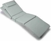 Zestaw 2 sztuk poduszek ogrodowych na leżaki - jasnoszary