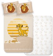Pościel dziecięca do łóżeczka Król Lew Mały Simba,100 x 135 cm, 40 x 60 cm