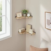 Półki narożne 2 szt - sonoma - LLS831B11