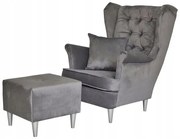 Fotel uszak z podnóżkiem Gaja Family Meble