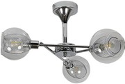 Srebrna lampa wisząca z 3 punktami światła - 3X D279 B5-Z77