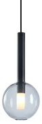 Lampa wisząca NIKO BLACK 1xG9 fi 150, czarna, pojedyncza, jeden klosz