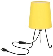 Lampa stołowa z żółtym abażurem G6-K50