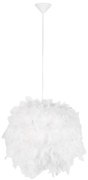 Lampa wisząca w stylu Rustykalny / Vintagem biała z piórami - Feather Rustykalny / Vintage Oswietlenie wewnetrzne
