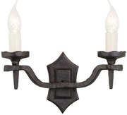 Elstead RY2B-BLACK - Kinkiet RECTORY 2xE14/60W/230V