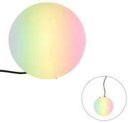 Inteligentna lampa zewnętrzna biała 25 cm IP65 z WiFi A60 - Nura