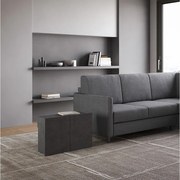 Lawka dolna rozkładana 26x72/300 cm Evolve Antracytowy efekt stucco wewnętrzne przedłużenia