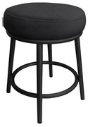 Taboret Ben noga metalowa czarna MG19