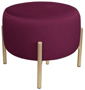 Pufa OLA LOFT ławka podnóżek metal złota MG02