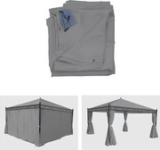 Pergola boczna Calpe III (zestaw 4 sztuk),  jasnoszary