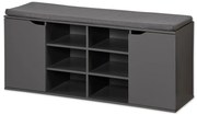 Kesper 15919 Szafka na buty z siedziskiem, szara,103 x 48 x 30,5 cm
