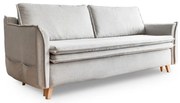 Kremowa rozkładana sofa 225 cm Charming Charlie – Miuform
