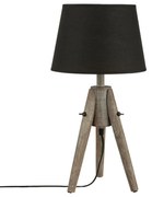 Lampa stołowa MIRY drewniana lampka, wys. 46 cm